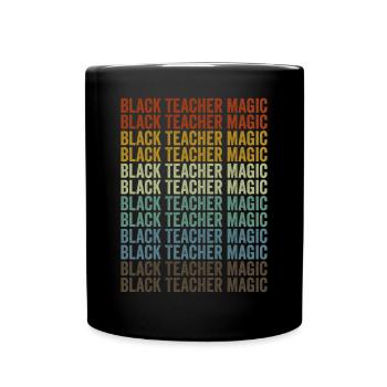Professeur Noir Magique Mélanine Peau brune - Mug uni - noir - Devant