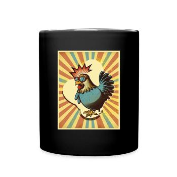 Fermier Poulet Coq Bovins Hôte Animal Amour Poulets - Mug uni - noir - Devant