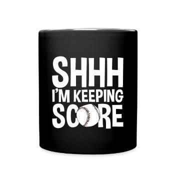 Shhh, I'm Keeping Score 2 - Full Colour Mug - black - Front