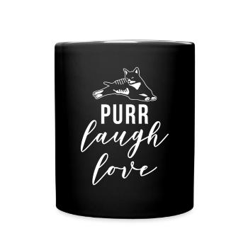 Gift Cat Owner Cat Gift - Full Colour Mug - black - Front
