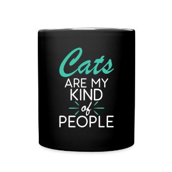 Gift Cat Owner Cat Gift - Full Colour Mug - black - Front