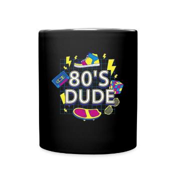 Costume 80's Dude Eighties Party 80s 1980s - Full Colour Mug - black - Front