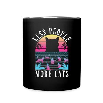 Gift Cat Owner Cat Gift - Full Colour Mug - black - Front