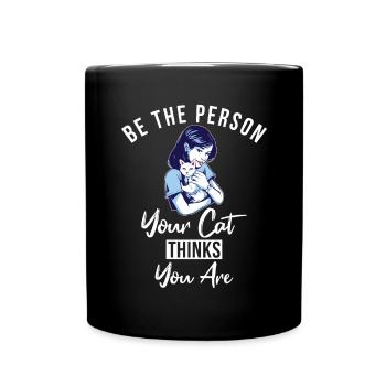 Gift Cat Owner Cat Gift - Full Colour Mug - black - Front