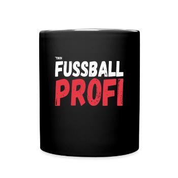 Tischfußball Profi Tischfußballer - Tasse einfarbig - Schwarz - Vorne