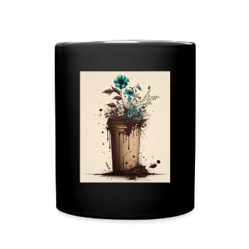 Ordures Plantes Pollution Environnement Climat - Mug uni - noir - Devant