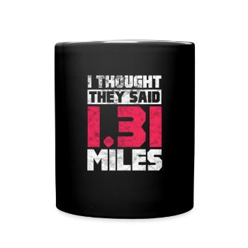 Running Runner Jogging Jogging Runner Cadeau - Mug uni - noir - Devant