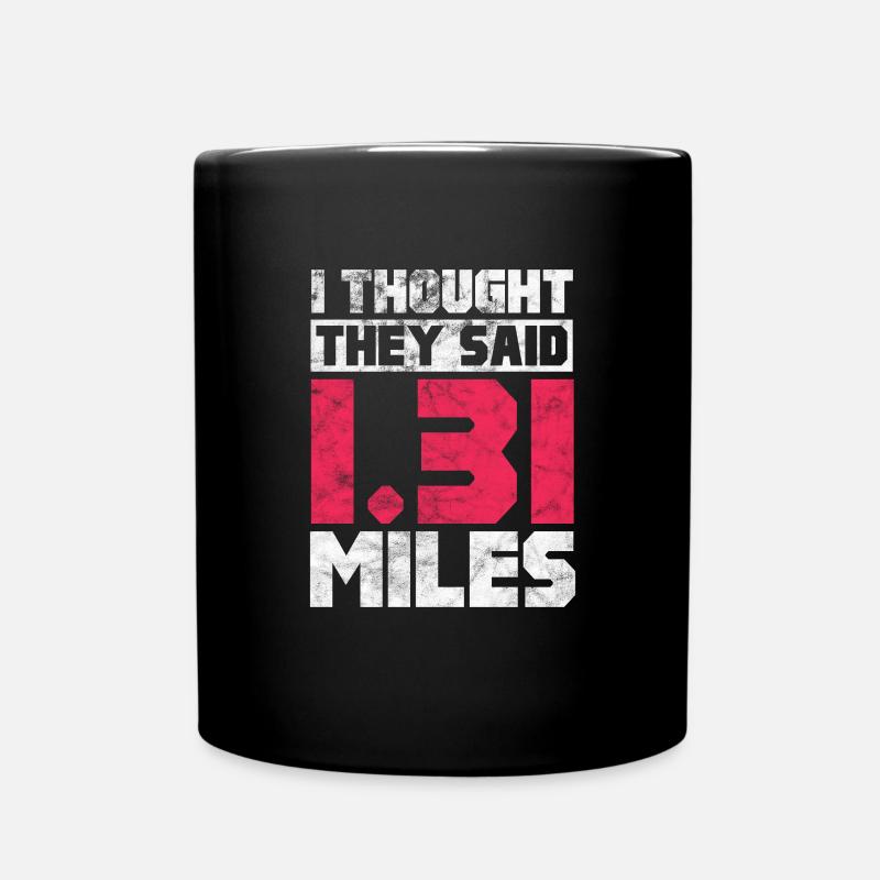 Laufen Läufer Jogging Joggen Läuferin Geschenk - Tasse einfarbig - Schwarz