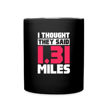Run - Full Colour Mug - black - Front