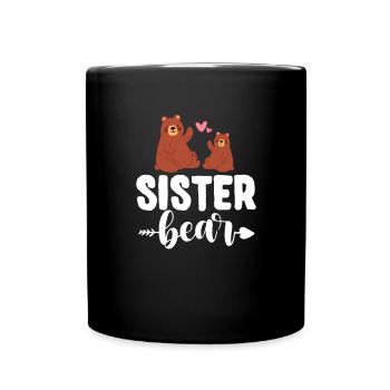 Soeur - Mug uni - noir - Devant