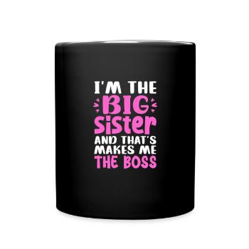 Older sister - Full Colour Mug - black - Front