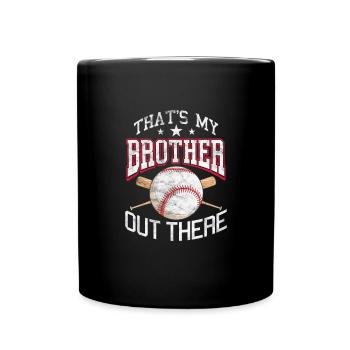 Baseball Soeur Frère Frères et Sœurs Cadeau - Mug uni - noir - Devant