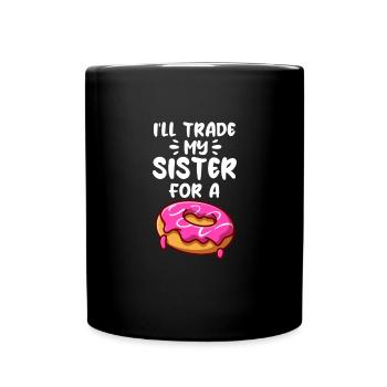 Soeur - Mug uni - noir - Devant