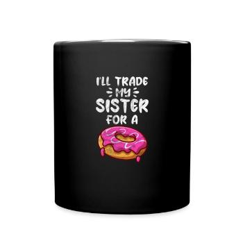Soeur Frère Frères et sœurs Cadeau de famille - Mug uni - noir - Devant