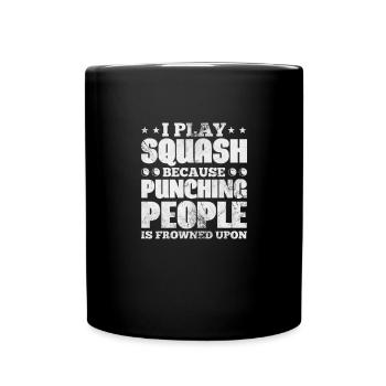 Joueur de squash Badminton Sports Gift - Mug uni - noir - Devant