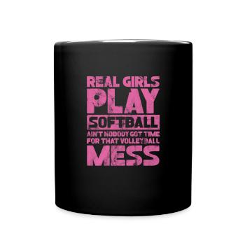Softball - Mug uni - noir - Devant