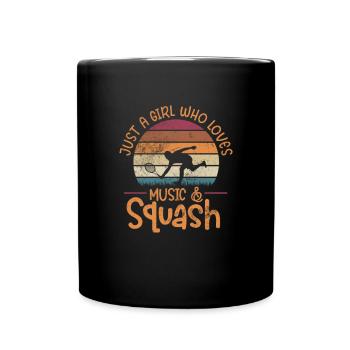 Squash Spieler Badminton Sport Geschenk - Tasse einfarbig - Schwarz - Vorne