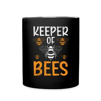 Beekeeper Beekeeping Honeybee Keeper Of The Bees - Full Colour Mug - black - Front
