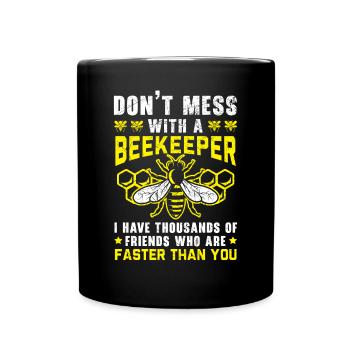 Beekeeper Beekeeping Apiarist Honeybee Bee Lover - Full Colour Mug - black - Front