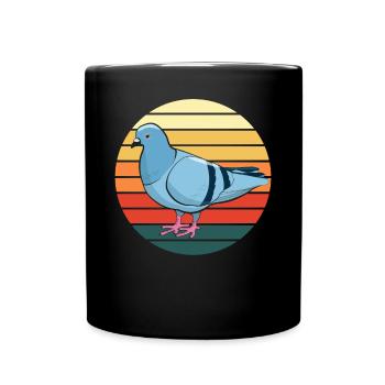 Pigeon Pigeon Fancier Retro Vintage Cadeau - Mug uni - noir - Devant