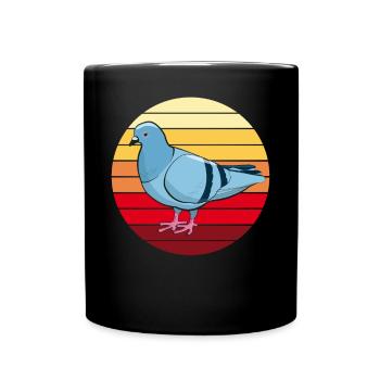 Pigeon Pigeon Fancier Retro Vintage Cadeau - Mug uni - noir - Devant