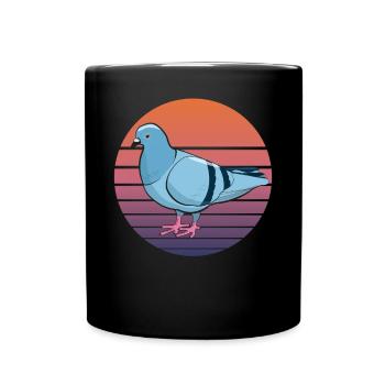Pigeon Pigeon Fancier Retro Vintage Cadeau - Mug uni - noir - Devant