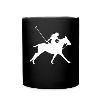 Polo Sport Rider Cadeau équestre - Mug uni - noir - Devant