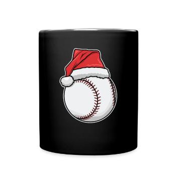 Noël des joueurs de baseball - Mug uni - noir - Devant