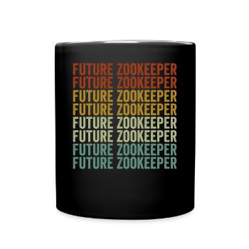 Future Zookeeper Zookeeper Safari Trip Zookeeper - Full Colour Mug - black - Front