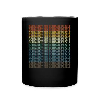 Généalogie Le puzzle ultime Généalogie - Mug uni - noir - Devant