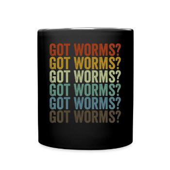 Do you have worms? Vermiculture Worm Farmer Worm Fa - Full Colour Mug - black - Front