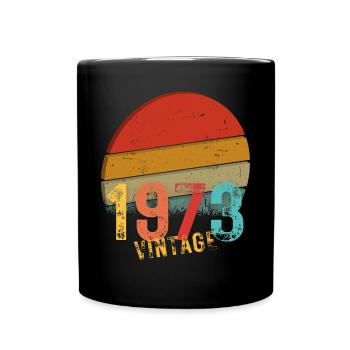Édition Limitée Vintage Anniversaire né en 1973 - Mug uni - noir - Devant