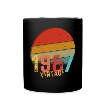 Edition Limitée Vintage Anniversaire Vintage 1987 - Mug uni - noir - Devant