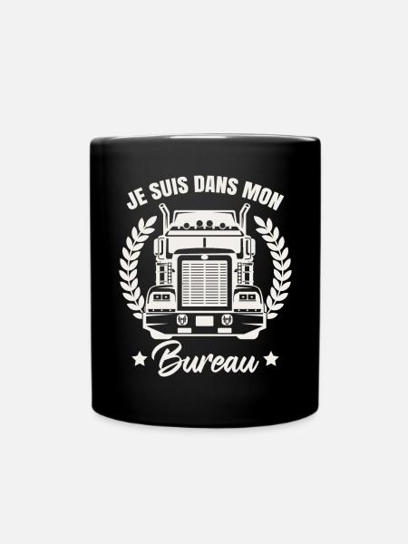 Je Suis Dans Mon Bureau - Mug uni - noir