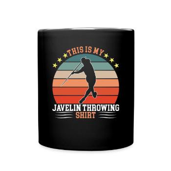 My Javelin Throwing Shirt - Full Colour Mug - black - Front