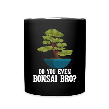 Bonsai Tree - Full Colour Mug - black - Front