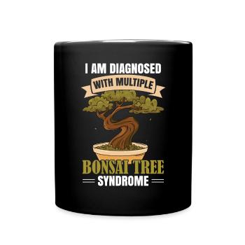 Bonsai - Full Colour Mug - black - Front