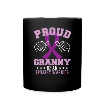Proud Granny Of An Epilepsy Warrior - Full Colour Mug - black - Front