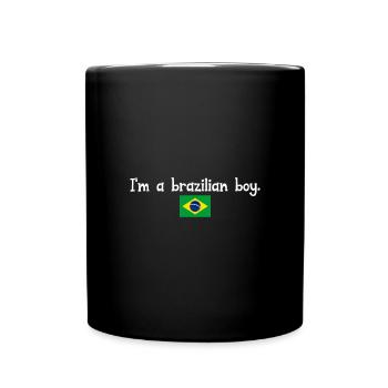 Je suis un garçon brésilien - Mug uni - noir - Devant