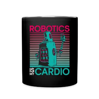 Robot Robotics Engineer Robotics - Tasse einfarbig - Schwarz - Vorne