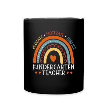 Former une enseignante de maternelle Motivant Inspirant - Mug uni - noir - Devant