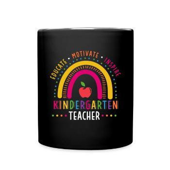Former une enseignante de maternelle Motivant Inspirant - Mug uni - noir - Devant