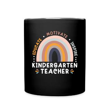 Former une enseignante de maternelle Motivant Inspirant - Mug uni - noir - Devant