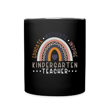 Former une enseignante de maternelle Motivant Inspirant - Mug uni - noir - Devant