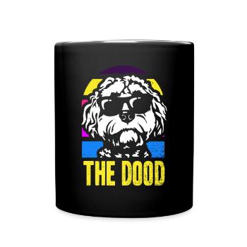 The Dood Doodle Labradoodle Goldendoodle - Full Colour Mug - black - Front