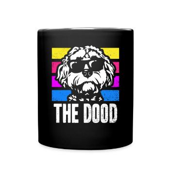 The Dood Doodle Labradoodle Goldendoodle - Full Colour Mug - black - Front