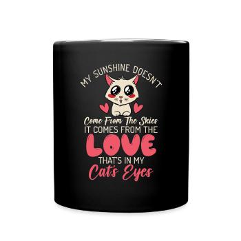 Cadeau Propriétaire de chat Cadeau de chat - Mug uni - noir - Devant