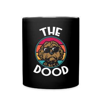 The Dood Doodle Labradoodle Goldendoodle - Full Colour Mug - black - Front