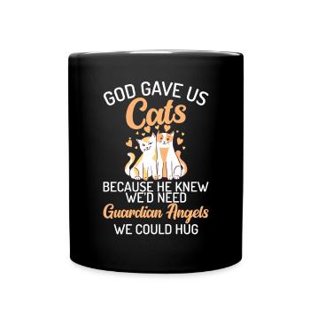 Cadeau Propriétaire de chat Cadeau de chat - Mug uni - noir - Devant
