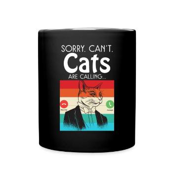 Gift Cat Owner Cat Gift - Full Colour Mug - black - Front